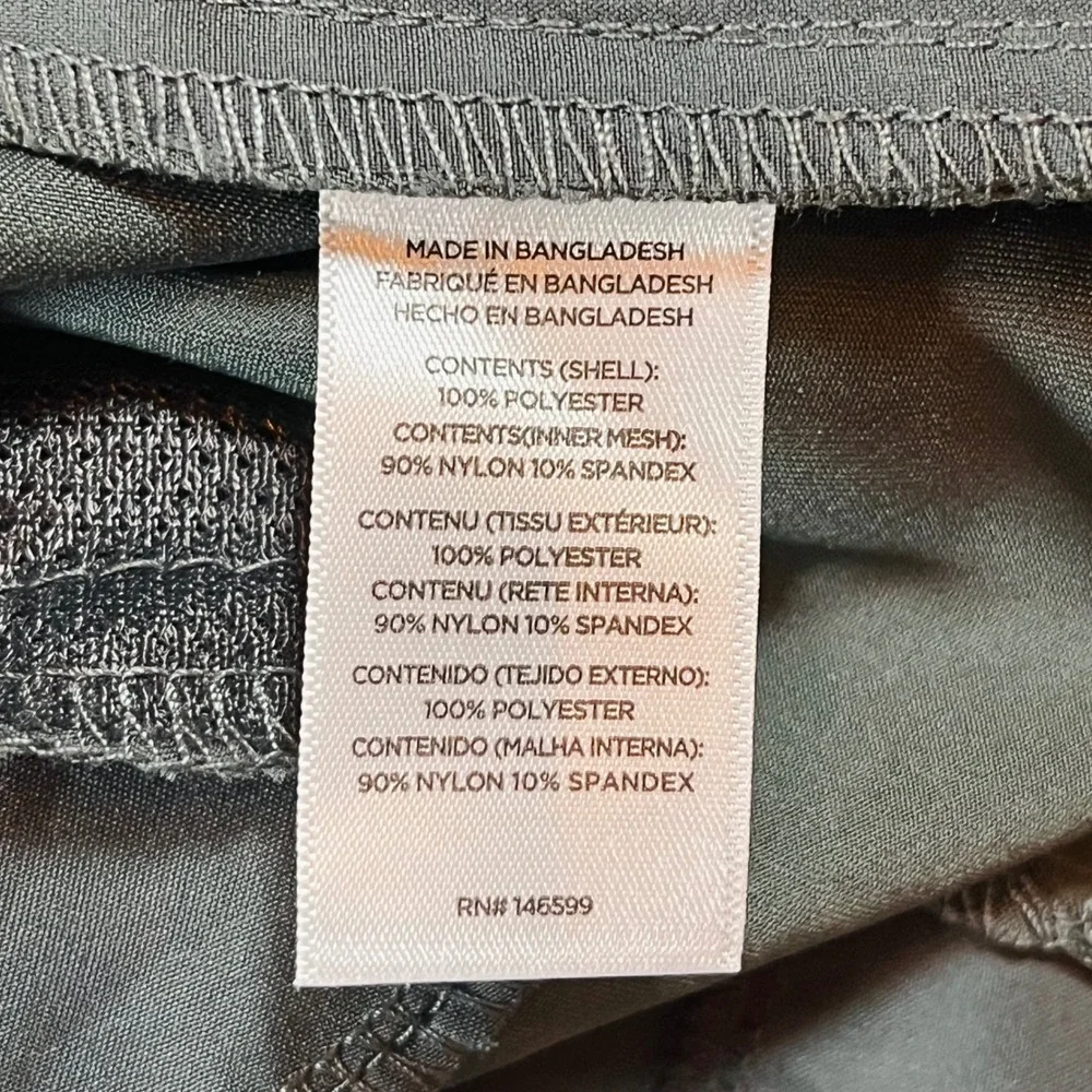 Mister New York Technical Chino Shorts Mens 36 Charcoal Gray Golf‎ Performance